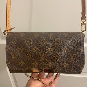 Louis Vuitton Favorite Brown Monogram Canvas PM Crossbody Bag